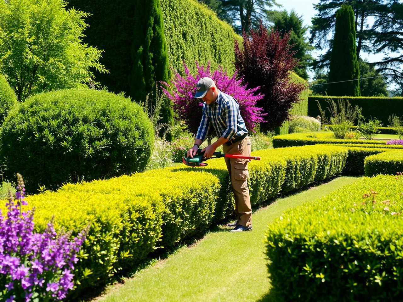 Entretien de jardin à Léognan : taille de haies par un paysagiste V'Garden